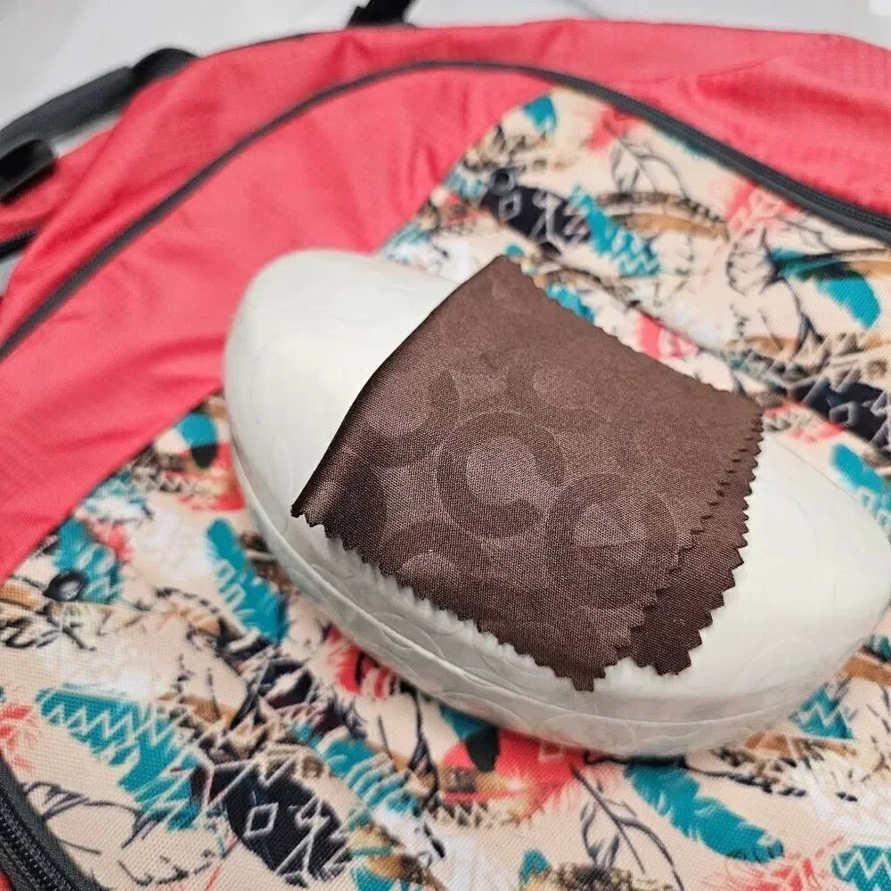 Coach Original White Logo Hard Sunglass Case Holder Sunglasses Microfiber Cloth